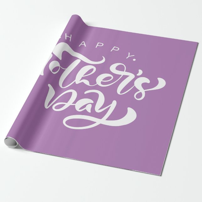 Happy Mothers Day With Love      Wrapping Paper (Unrolled)