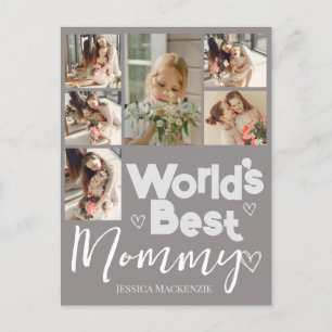 Happy mothers Day, world's best mommy Photo Holiday Postcard