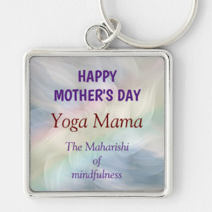 Happy Mother's Day Yoga Mama design Card Keychain