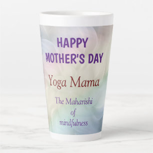 Happy Mother's Day Yoga Mama design Latte Mug