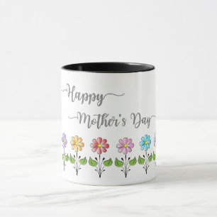 Happy-Mothers-Days, Flowers, Love you Mom Mug