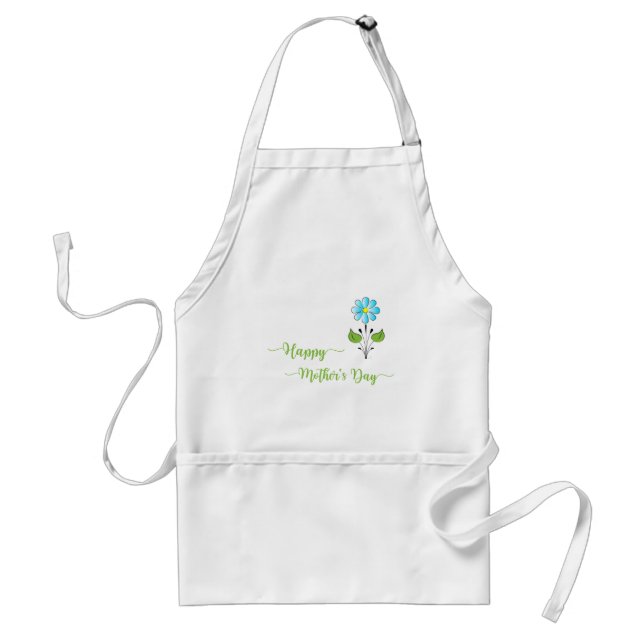 Happy-Mothers-with Flower Unique Standard Apron (Front)
