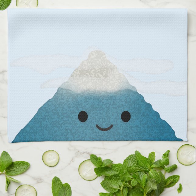 HappY Mountain Kitchen Towel (Folded)