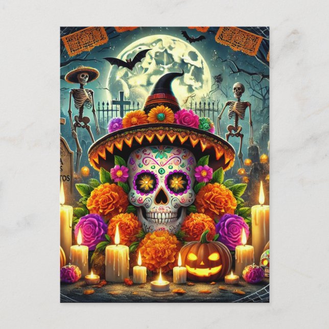 Happy Mouse Pads Halloween  Holiday Postcard (Front)