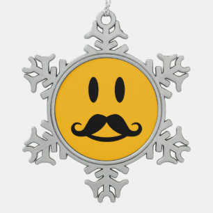 Happy Moustache custom ornament