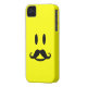 Happy Moustache iPhone 4 case-mate Case-Mate iPhone Case (Back Left)