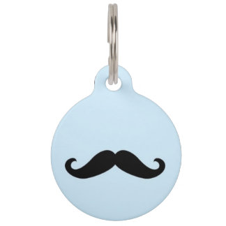 Happy Moustache Pet ID Tag