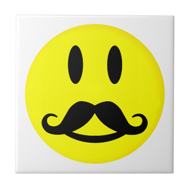 Happy Moustache tile (Front)