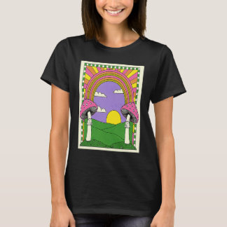 Happy Mushroom Psychedelics Rainbow T-Shirt