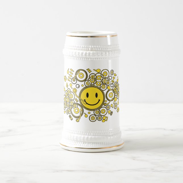 Happy_Music Beer Stein (Center)