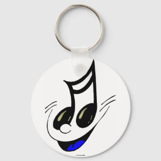 Happy Music Key Keychain