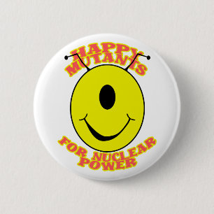 Happy Mutants For Nuclear Power Button