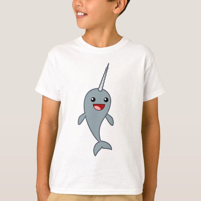 Happy Narwhal T-Shirt (Front)