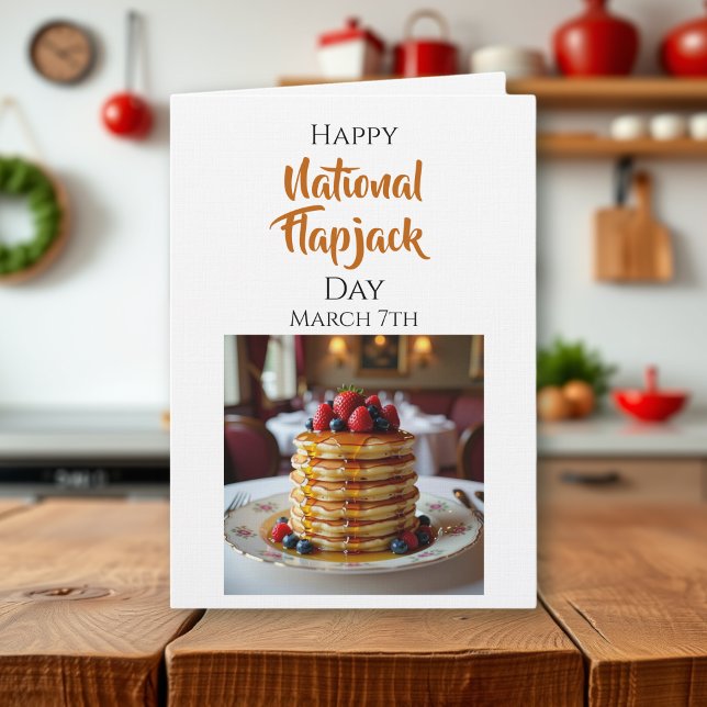 Happy National Flapjack Day | March 7th Card (Creator Uploaded)