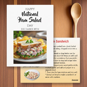 Happy National Ham Day December 18th Postcard