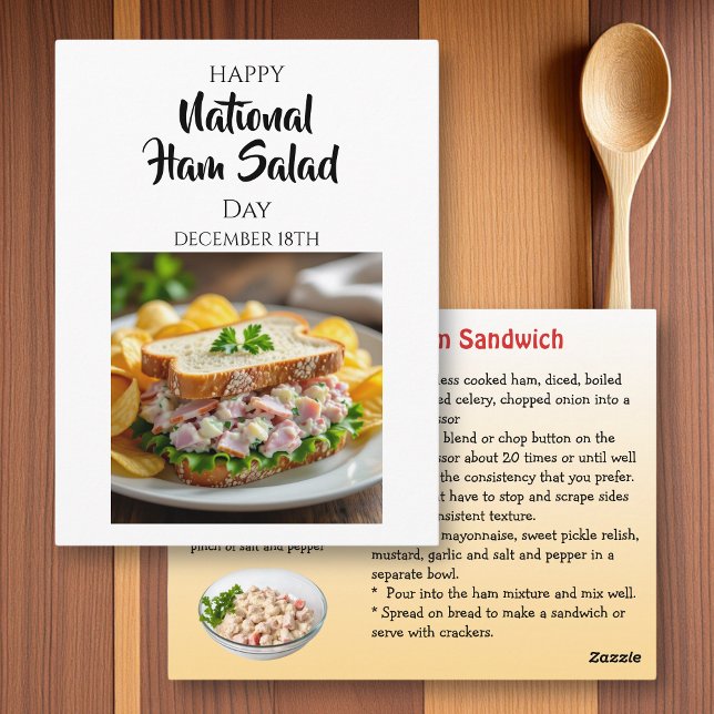 Happy National Ham Day | December 18th Postcard (Creator Uploaded)