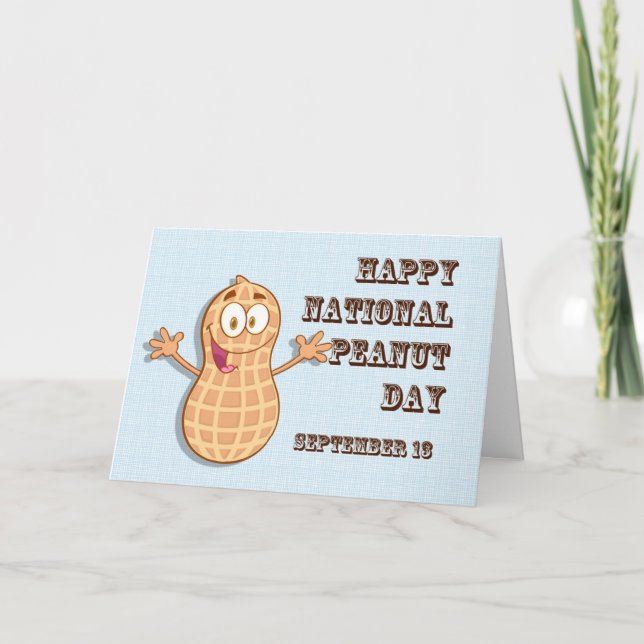 Happy National Peanut Day September 13 Card (Front)