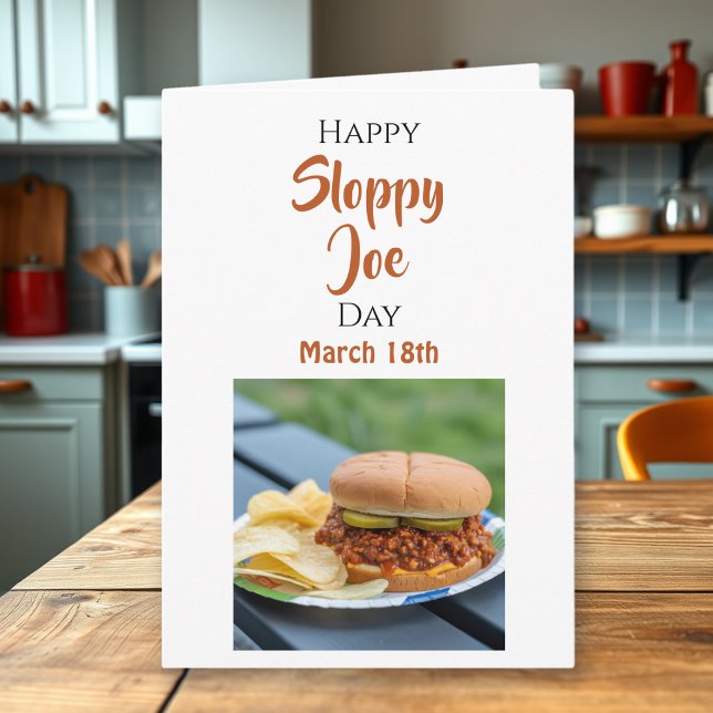 Happy National Sloppy Joe Day - March 18th Card (Creator Uploaded)