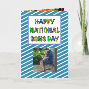 Happy National Sons Day September 28th Card