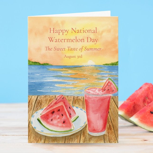 Happy National Watermelon August 3rd Card (Creator Uploaded)