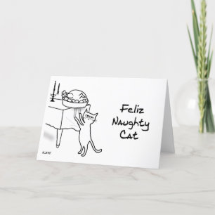 Happy Naughty Cat - Funny Cat Christmas Holiday