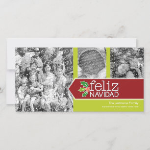 Happy Navidad 3 photo collage Holiday Card