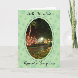 Happy Navidad Queridos Compadres Holiday Card