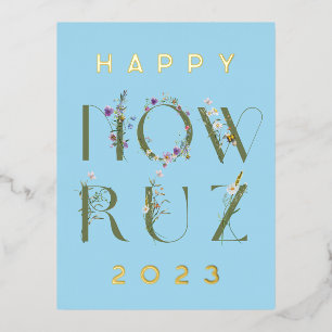 Happy Nawruz 2023 Foil Postcard
