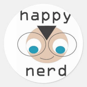 happy nerd stickers