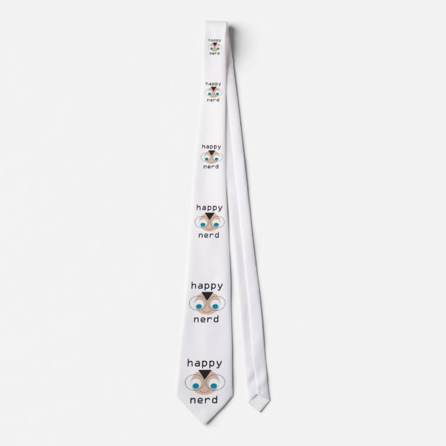 happy nerd tie (Front)