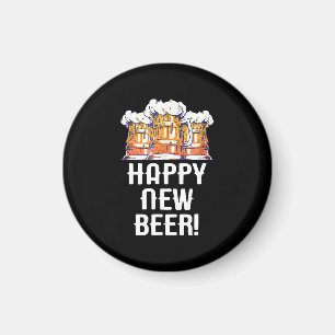HAPPY NEW BEER! New Year's Eve Party Drinking Magnet
