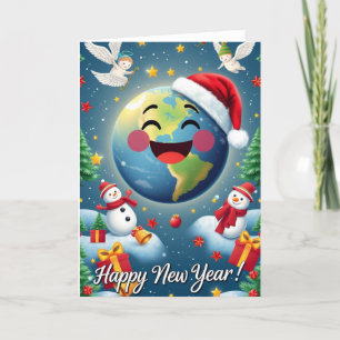 Happy New Planet Year! Greeting Card
