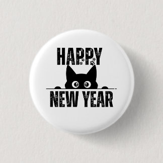 HAPPY NEW YEAR 1 INCH ROUND BUTTON