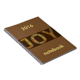 Happy New Year 2016 JOY Notebook Christmas