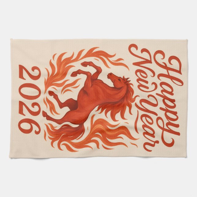 Happy new year 2016  kitchen towel (Horizontal)