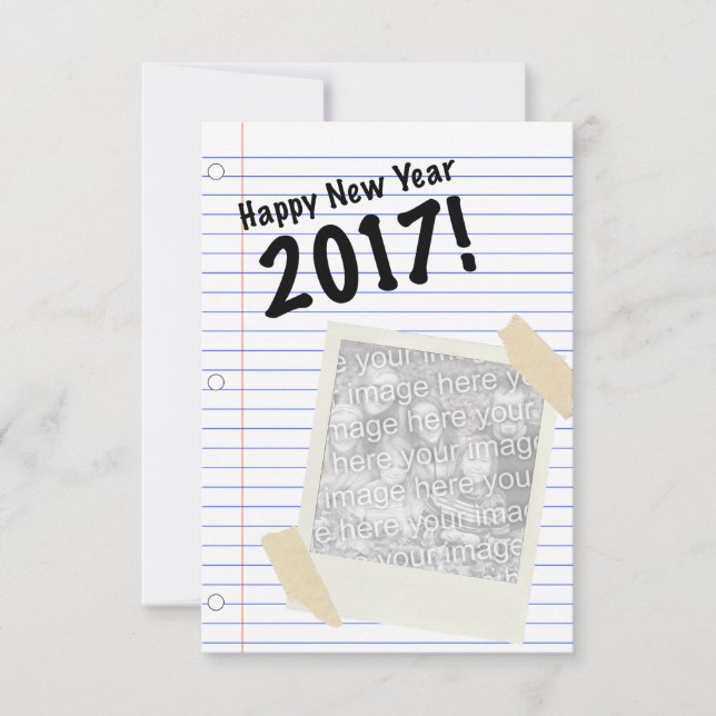 Happy New Year 2017 Invitation (Front)