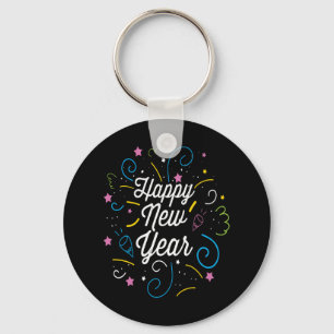 Happy New Year 2020 Party Decorations Celebration Keychain