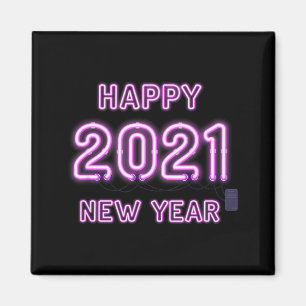 Happy New Year 2021 New Years Eve 2020 Party Suppl Magnet
