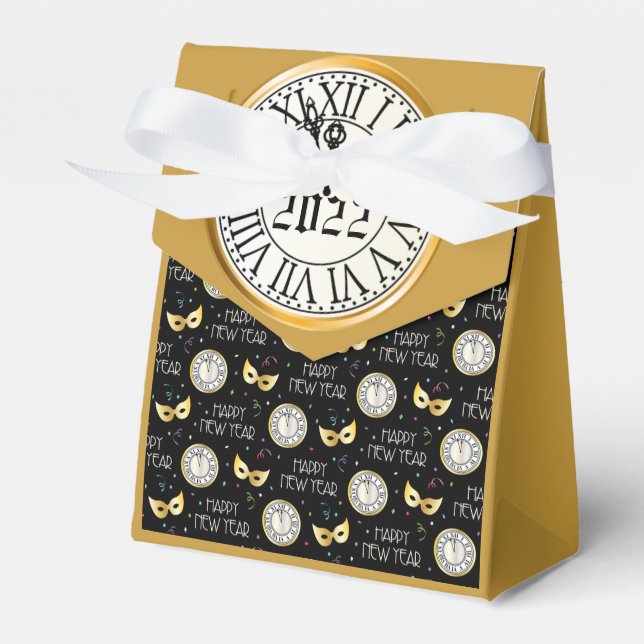 Happy New Year 2022  Favor Box (Front Side)