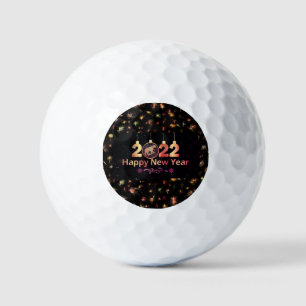 Happy New Year 2022  Golf Balls