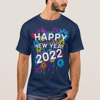 Happy new year 2022,Happy holidays,red,orange,gree T-Shirt