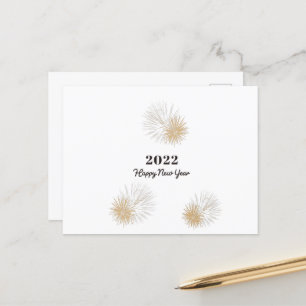 Happy New Year 2022 Holiday Postcard