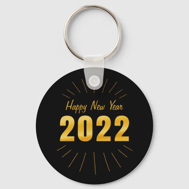 Happy new year 2022 keychain (Front)
