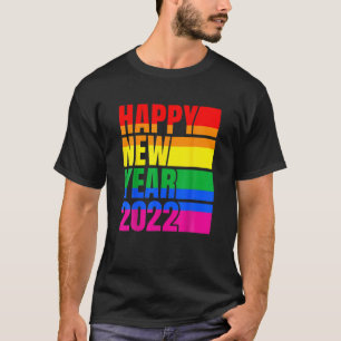 Happy New Year 2022 LGBT Rainbow T-Shirt