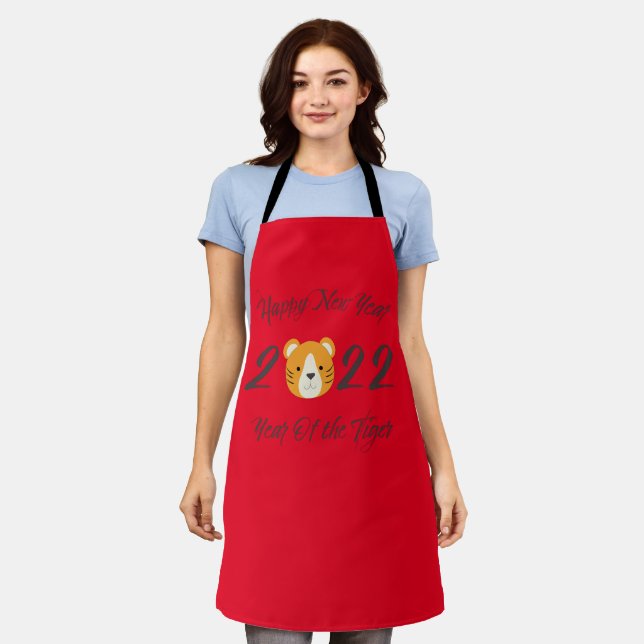 Happy New Year 2022 Year of the Tiger Apron (Worn)