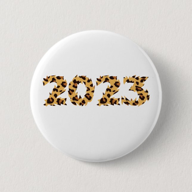 Happy New Year 2023   2 Inch Round Button (Front)