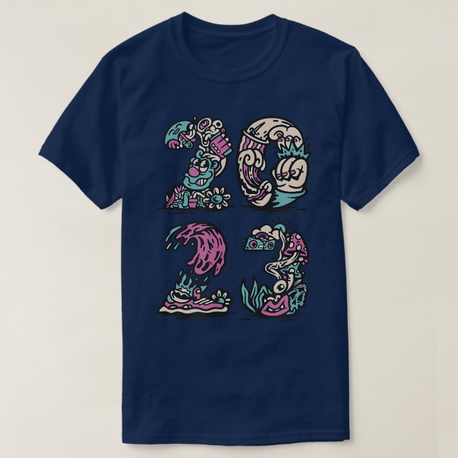 Happy New Year 2023 Celebration  T-Shirt (Design Front)