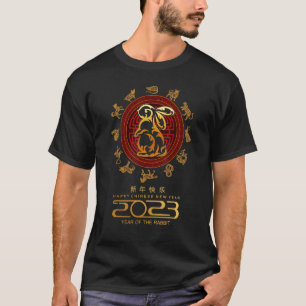 Happy New Year 2023 Chinese 12 Zodiac Rabbit New Y T-Shirt
