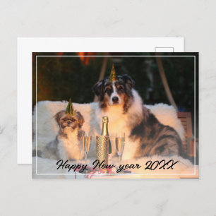 Happy New Year 2023 Dog Photo Script Holiday