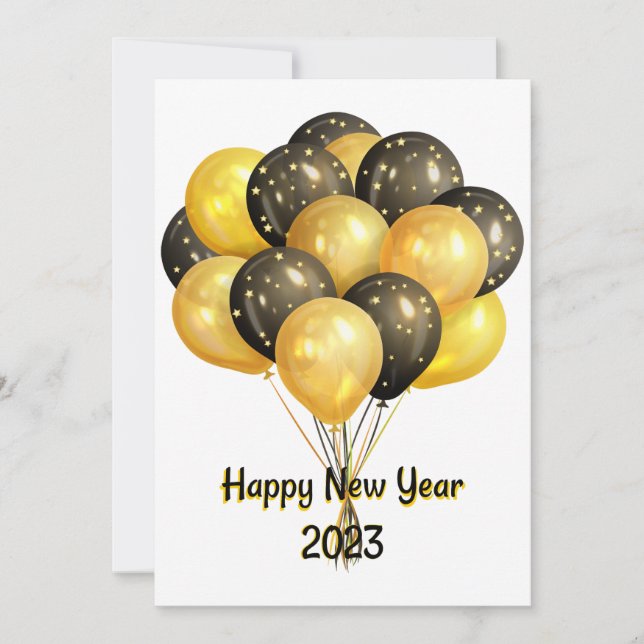 Happy New Year 2023 Invitation (Front)